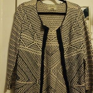 Lucky Brand tribal print cardigan